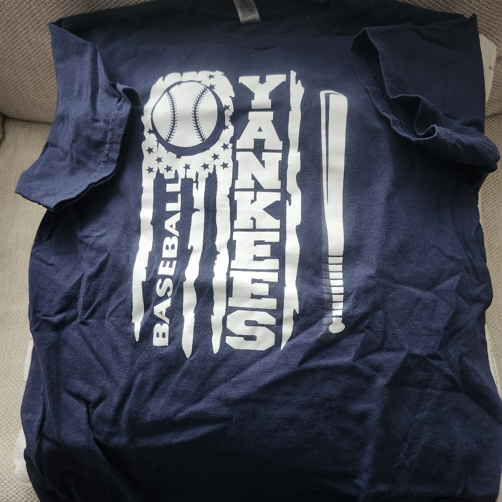 Navy Yankees Baseball T-Shirt